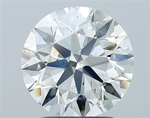 Picture of Natural Diamond 2.43 Carats, Round with Excellent Cut, I Color, SI1 Clarity and Certified by GIA