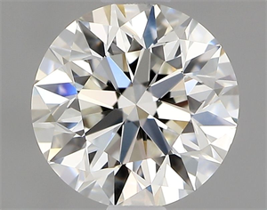Picture of Natural Diamond 0.90 Carats, Round with Excellent Cut, H Color, VVS2 Clarity and Certified by GIA