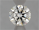 Natural Diamond 0.52 Carats, Round with Excellent Cut, H Color, VS1 Clarity and Certified by IGI