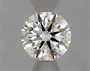 Picture of Natural Diamond 0.52 Carats, Round with Excellent Cut, H Color, VS1 Clarity and Certified by IGI