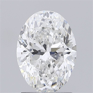 Picture of Natural Diamond 1.51 Carats, Oval with  Cut, E Color, SI2 Clarity and Certified by GIA