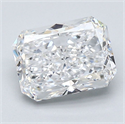 Diamante Natural 2.05 quilates, Radiante , Color E, claridad SI1 y certificado GIA