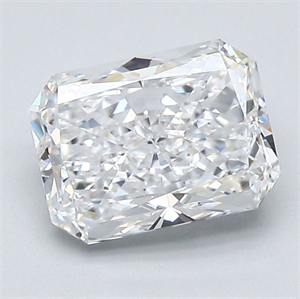 Foto Diamante Natural 2.05 quilates, Radiante , Color E, claridad SI1 y certificado GIA de