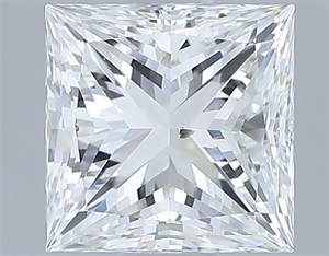 Foto Diamante Natural 1.51 quilates, Princesa , Color G, claridad SI1 y certificado GIA de