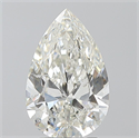Natural Diamond 2.55 Carats, Pear with  Cut, I Color, SI2 Clarity and Certified by GIA