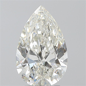 Picture of Natural Diamond 2.55 Carats, Pear with  Cut, I Color, SI2 Clarity and Certified by GIA