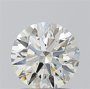 Picture of Natural Diamond 1.06 Carats, Round with Excellent Cut, K Color, VS1 Clarity and Certified by GIA