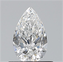 Natural Diamond 0.54 Carats, Pear with  Cut, E Color, VVS2 Clarity and Certified by GIA