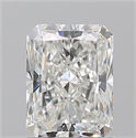 Natural Diamond 1.50 Carats, Radiant with  Cut, H Color, SI1 Clarity and Certified by GIA