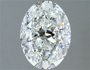 Picture of Natural Diamond 1.52 Carats, Oval with  Cut, F Color, SI1 Clarity and Certified by IGI