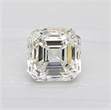 Natural Diamond 0.70 Carats, Asscher with  Cut, J Color, VVS2 Clarity and Certified by GIA