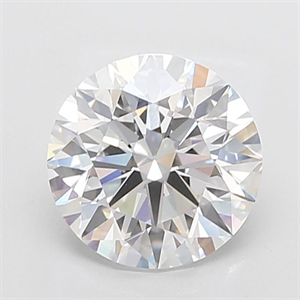 Picture of Lab Grown Diamond 3.70 Carats, Round with Excellent Cut, D Color, VVS1 Clarity and Certified by IGI