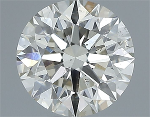 Picture of Natural Diamond 1.01 Carats, Round with Excellent Cut, K Color, SI1 Clarity and Certified by IGI