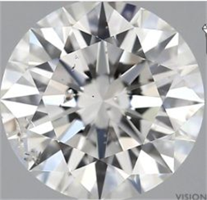 Foto Diamante Natural 2.03 quilates, Redondo , Color H, claridad SI2 y certificado GIA de