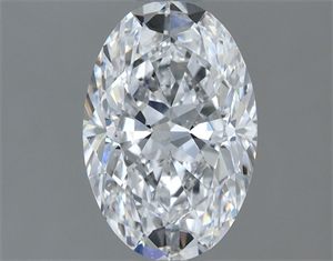 Picture of Natural Diamond 1.40 Carats, Oval with  Cut, D Color, SI1 Clarity and Certified by GIA