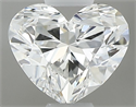 Natural Diamond 0.41 Carats, Heart with  Cut, E Color, VVS1 Clarity and Certified by GIA