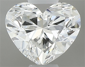 Picture of Natural Diamond 0.41 Carats, Heart with  Cut, E Color, VVS1 Clarity and Certified by GIA