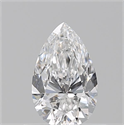 Diamante Natural 0.54 quilates, De pera , Color E, claridad IF y certificado GIA