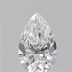 Foto Diamante Natural 0.54 quilates, De pera , Color E, claridad IF y certificado GIA de