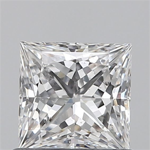 Picture of Natural Diamond 0.71 Carats, Princess with  Cut, D Color, SI1 Clarity and Certified by GIA