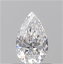 Diamante Natural 0.50 quilates, De pera , Color D, claridad VVS2 y certificado GIA