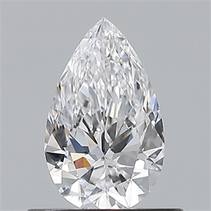 Picture of Natural Diamond 0.50 Carats, Pear with  Cut, D Color, IF Clarity and Certified by GIA