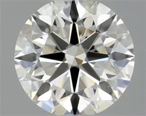 Picture of Natural Diamond 0.41 Carats, Round with Excellent Cut, H Color, VS1 Clarity and Certified by GIA