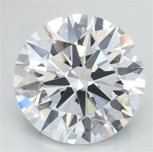 Picture of Lab Grown Diamond 3.06 Carats, Round with Excellent Cut, D Color, VVS1 Clarity and Certified by GIA