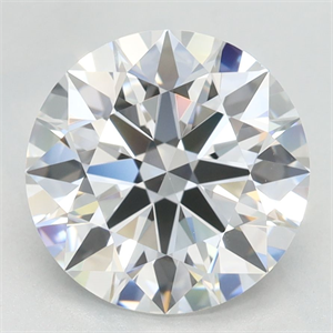 Picture of Lab Grown Diamond 2.76 Carats, Round with Excellent Cut, D Color, VVS1 Clarity and Certified by GIA