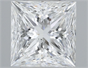 Natural Diamond 0.57 Carats, Princess with  Cut, F Color, SI1 Clarity and Certified by GIA