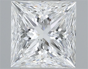 Foto Diamante Natural 0.57 quilates, Princesa , Color F, claridad SI1 y certificado GIA de