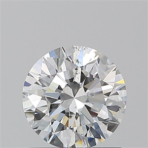 Picture of Natural Diamond 1.01 Carats, Round with Excellent Cut, E Color, SI2 Clarity and Certified by GIA