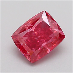 Picture of Lab Grown Diamond 2.05 Carats, CUSHION MODIFIED with  Cut, Fancy Vivid Pink Color, VS1 Clarity and Certified by IGI