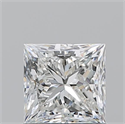 Natural Diamond 1.01 Carats, Princess with  Cut, G Color, VVS2 Clarity and Certified by GIA
