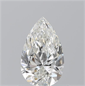 Natural Diamond 0.70 Carats, Pear with  Cut, H Color, SI1 Clarity and Certified by GIA