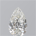 Diamante Natural 0.70 quilates, De pera , Color H, claridad SI1 y certificado GIA