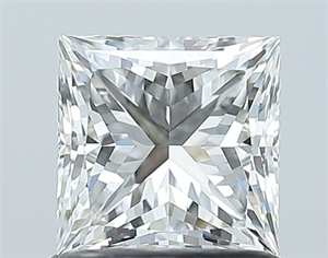 Picture of Natural Diamond 1.03 Carats, Princess with  Cut, H Color, VS1 Clarity and Certified by GIA