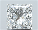 Natural Diamond 1.03 Carats, Princess with  Cut, H Color, VS1 Clarity and Certified by GIA