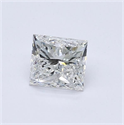 Natural Diamond 0.50 Carats, Princess with  Cut, F Color, VVS1 Clarity and Certified by GIA