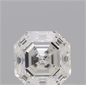 Natural Diamond 0.50 Carats, Asscher with  Cut, F Color, SI2 Clarity and Certified by GIA