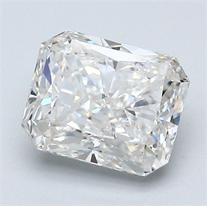 Picture of Natural Diamond 1.70 Carats, Radiant with  Cut, I Color, SI2 Clarity and Certified by GIA