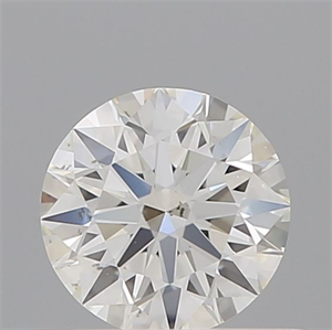 Picture of Natural Diamond 0.52 Carats, Round with Excellent Cut, H Color, SI1 Clarity and Certified by IGI