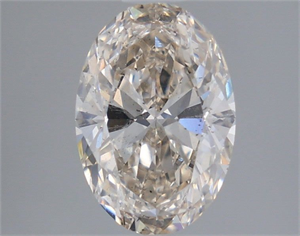 Foto Diamante Natural 1.52 quilates, Ovalado , Color J, claridad SI1 y certificado IGI de