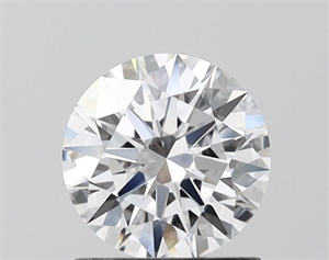 Picture of Lab Grown Diamond 1.06 Carats, Round with Ideal Cut, D Color, VVS1 Clarity and Certified by IGI
