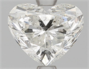 Natural Diamond 1.70 Carats, Heart with  Cut, G Color, SI2 Clarity and Certified by HRD