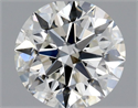 Natural Diamond 0.80 Carats, Round with Excellent Cut, G Color, SI2 Clarity and Certified by GIA