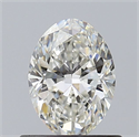 Diamante Natural 0.64 quilates, Ovalado , Color H, claridad VVS2 y certificado GIA