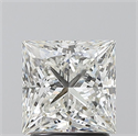 Natural Diamond 2.01 Carats, Princess with  Cut, H Color, VS2 Clarity and Certified by GIA