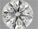 Natural Diamond 0.51 Carats, Round with Excellent Cut, J Color, VVS2 Clarity and Certified by IGI