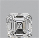 Natural Diamond 0.50 Carats, Asscher with  Cut, E Color, VS1 Clarity and Certified by GIA